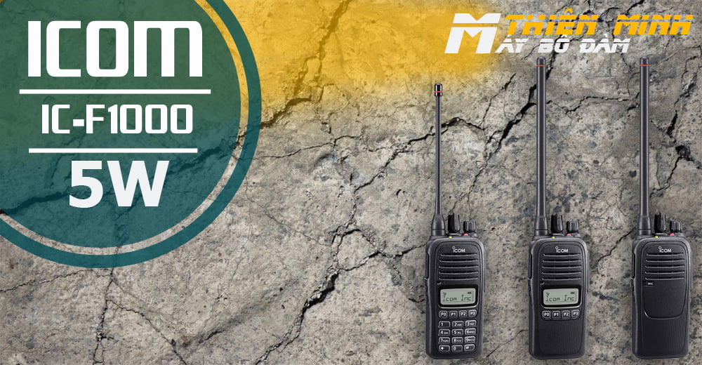 máy bộ đàm IC-F1000 với băng tần UHF