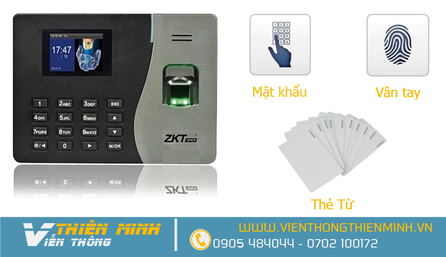 MÁY CHẤM CÔNG VÂN TAY ZKTECOK-20