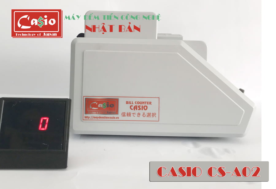 Máy đếm tiền CASIO CS-A02 Công nghệ Nhật Bản , hàng nhập khẩu, mới 100%