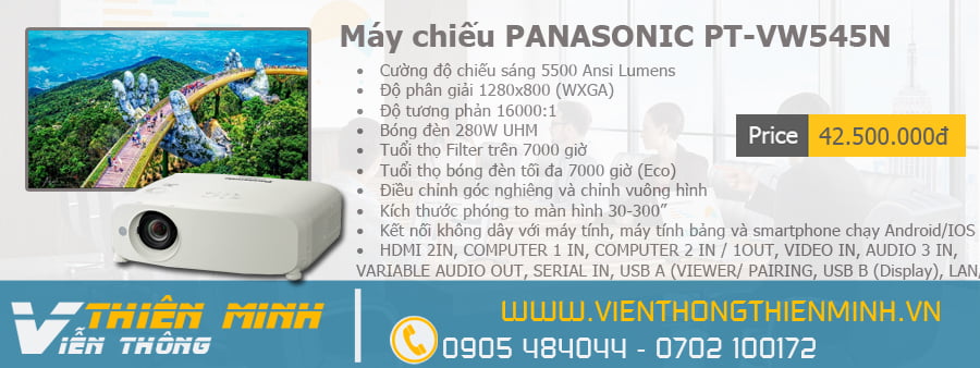 máy chiếu PANASONIC dòng cao tấp tại Đà Nẵng
