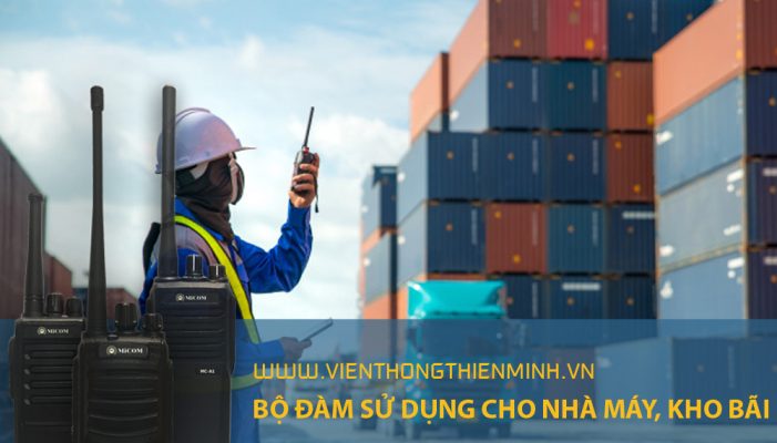 bộ đàm sử dụng cho nhà máy , kho bãi
