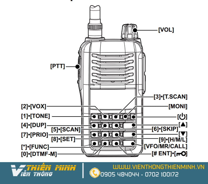 hướng dẫn cài đặt tần số bộ đàm icom ic v86/u86