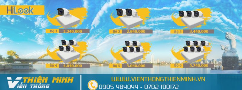 bảng giá lắp đặt Camera trọn gói tại Đà Nẵng - Thương hiệu DAHUA - KBVISION - HIKVISION - HILOOK