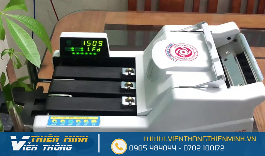 Máy đếm tiền XINDA BC 31F loại 2 mô tơ phát hiện tiền giả
