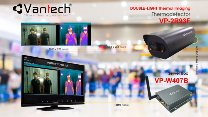 trọn bộ camera đo thân nhiệt vantech