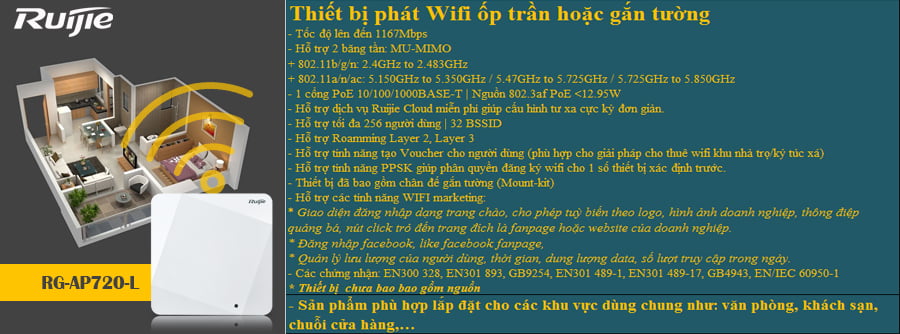 bộ phát wifi ruijie RG-AP720-L