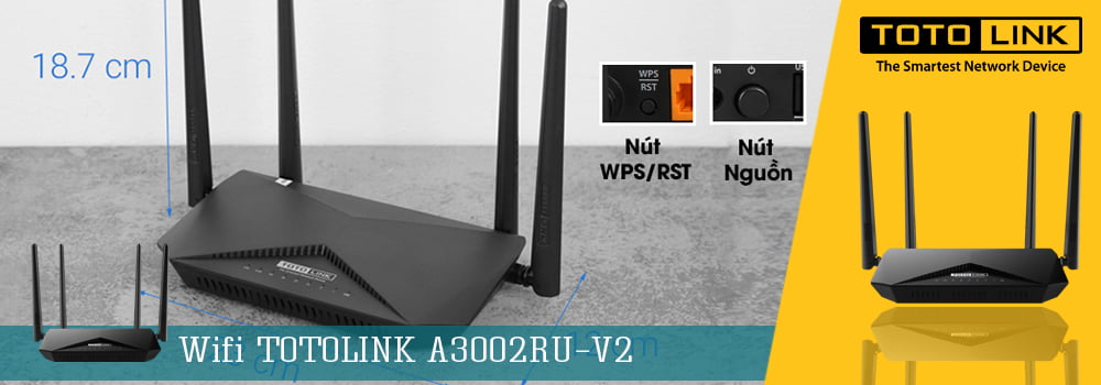 wifi totolink A3002RU-V2