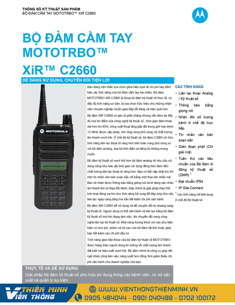 máy bộ đàm motorola xir C2620
