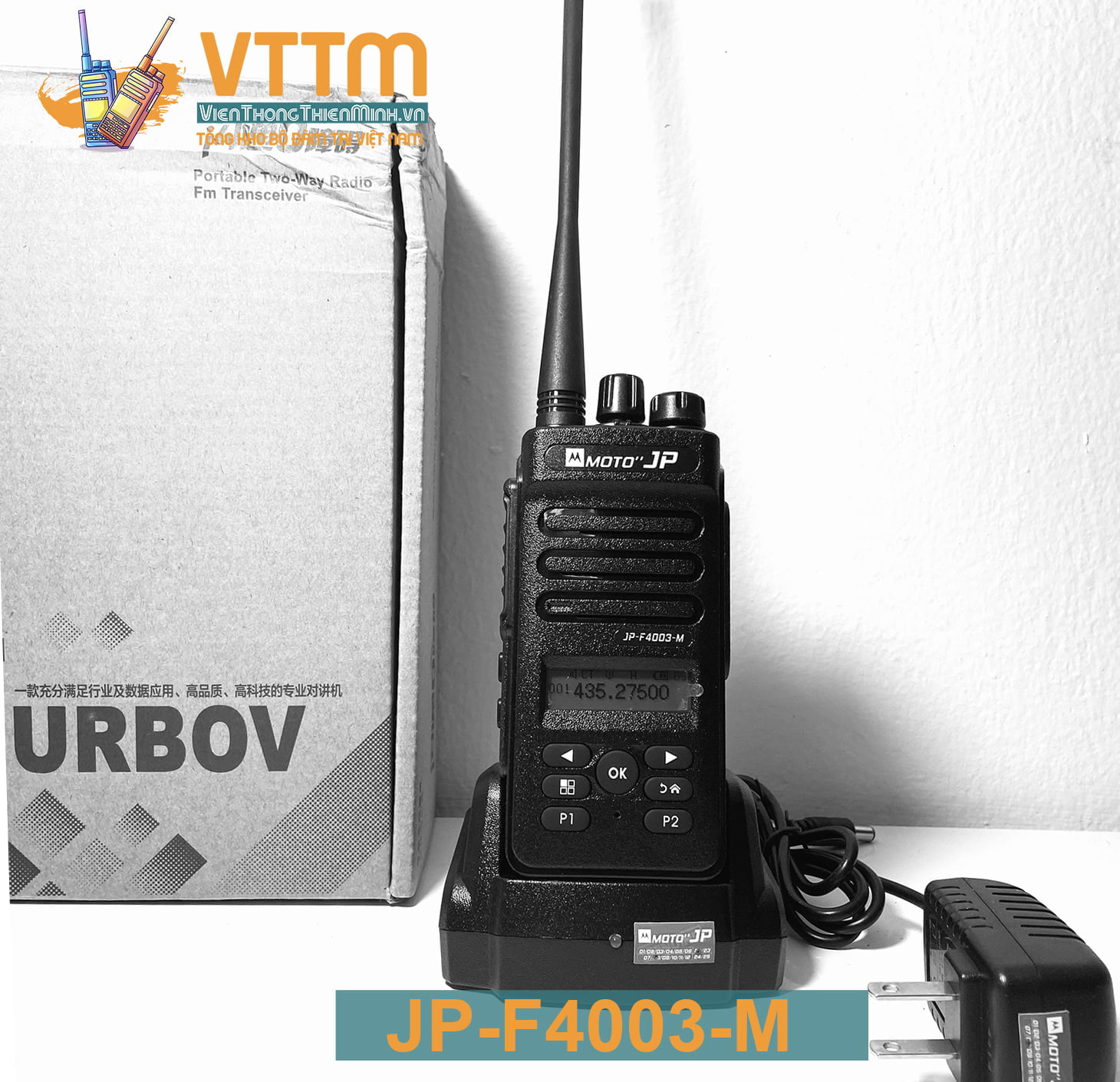 máy bộ đàm cầm tay chất lượng cao MOTO JP-F4003-M phiên bản có màn hình cực chất