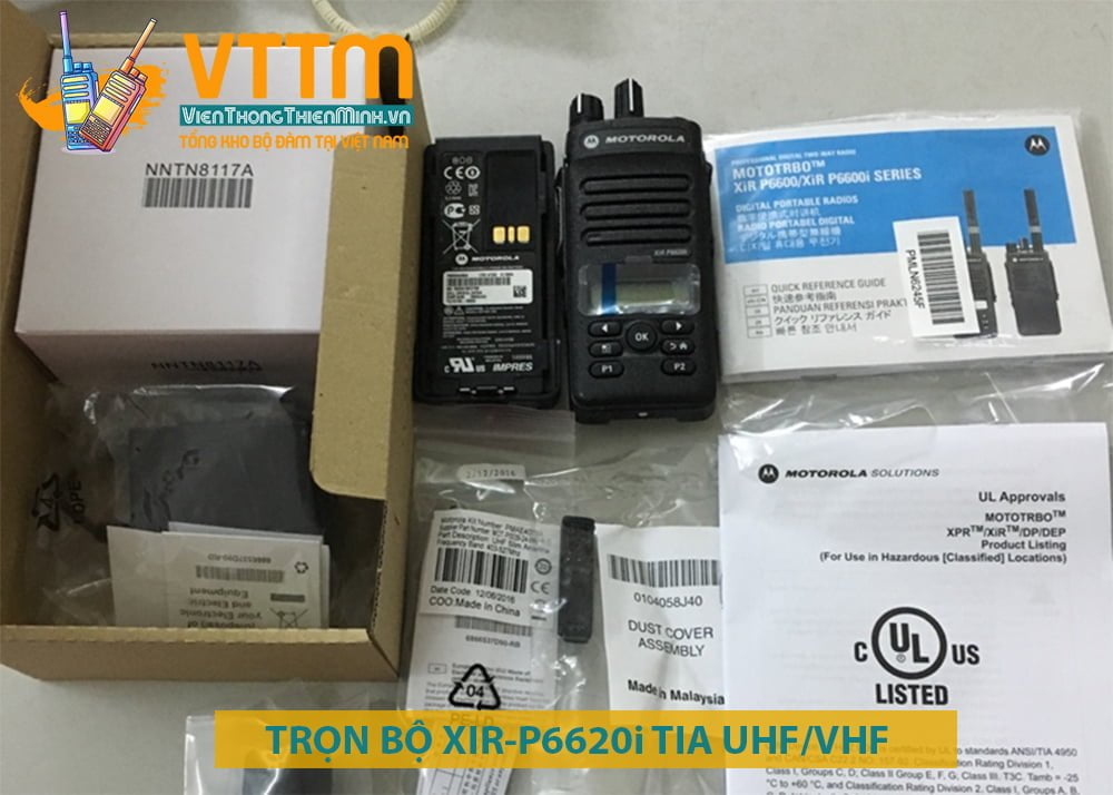 máy bộ đàm MOTOROLA XIR-6620i TIA chống cháy nổ