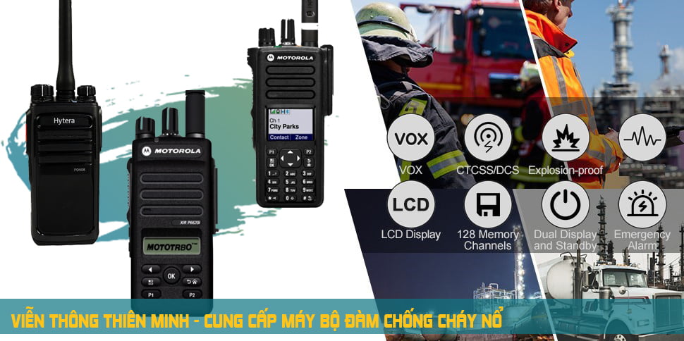 máy bộ đàm chống cháy nổ