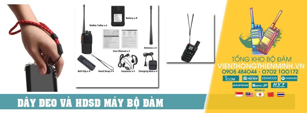 phụ kiện máy bộ đàm , pin bộ đàm , tai nghe bộ đàm