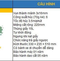 Máy huỷ giấy ZIBA HC-27