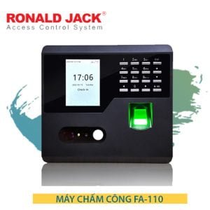 Máy chấm công RONALJACK FA-110 nhận diện khuôn mặt và vân tay