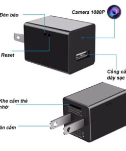 camera nguỵ trang cục sạc iphone