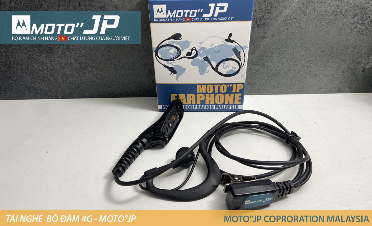 tai nghe bộ đàm 4G - Hãng MOTO"JP