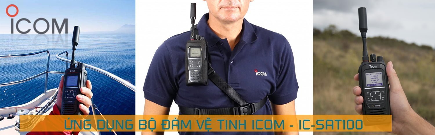 Bộ đàm VỆ TINH ICOM IC-SAT100 - Liên lạc toàn cầu