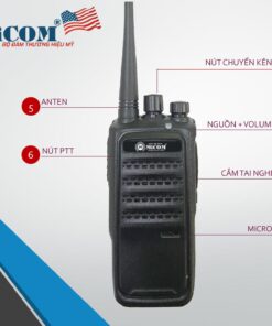 bộ đàm MICOM MC-A1V thương hiệu Mỹ, Công suất 5W