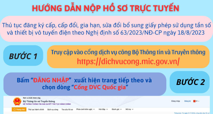 đăng ký tần số bộ đàm Online