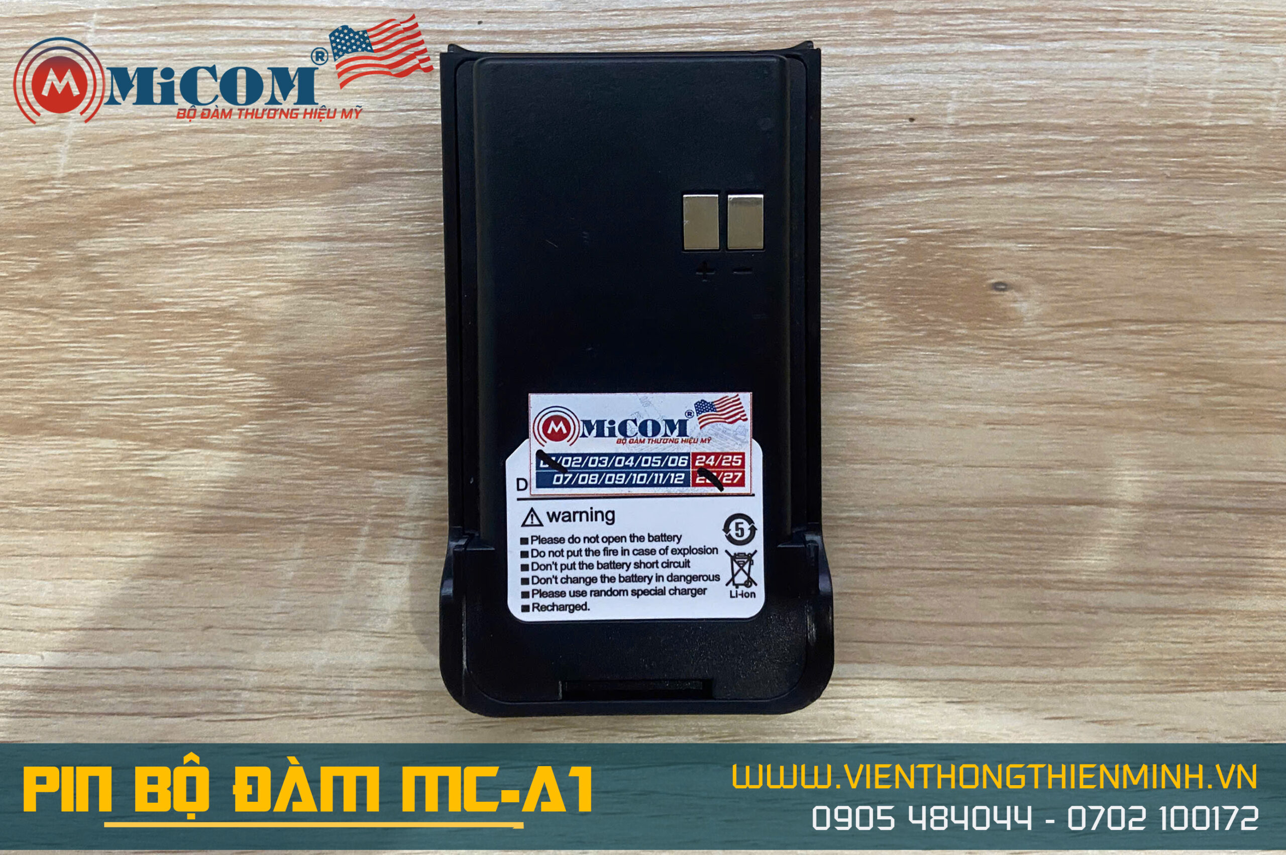 Pin bộ đàm MiCOM MC-A1