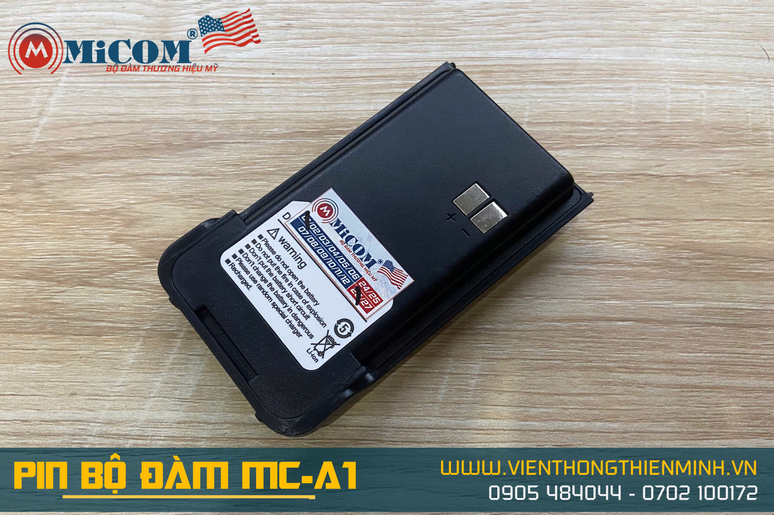Pin bộ đàm MiCOM MC-A1