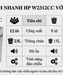 Máy Hủy Tài Liệu HP W2312CC 12 Tờ Thùng 23L Chính Hãng
