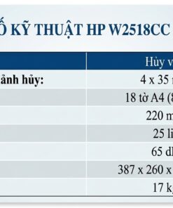 máy hủy tài liệu HP W2518CC